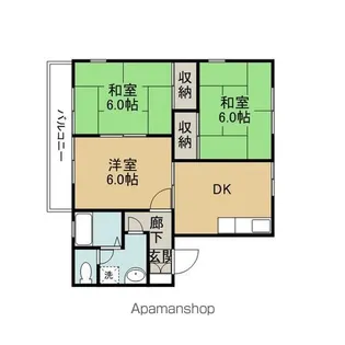 サニーホームズ【1階】の間取り