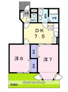 ラ・プレーヌ【1階】の間取り