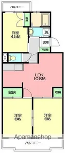 コンフォート鵠沼Ⅰ【1階】の間取り