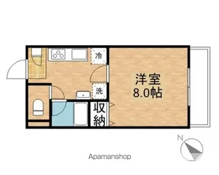 カーサ・プルメリアⅠ【103号室】の間取り