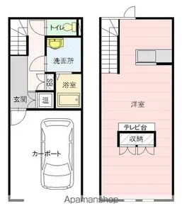 B.M.S【D号室】の間取り
