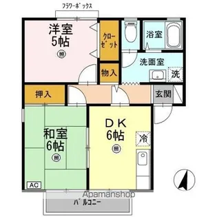 エトワールF【1階】の間取り
