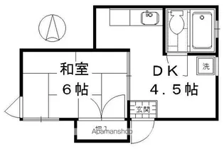 五十川ビル【201号室】の間取り