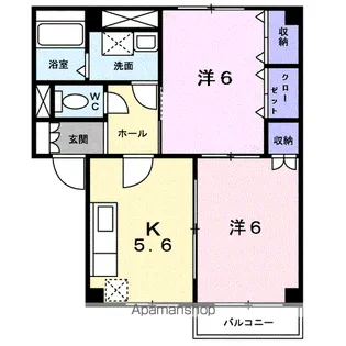 グリーンパレスⅠ【102号室】の間取り