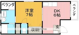 蛍コーポ【2階】の間取り