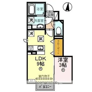 F. クレオ【1階】の間取り