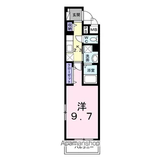 ボヌール・ミウラ【3階】の間取り