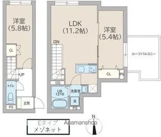 レピュア高円寺レジデンス【4階】の間取り