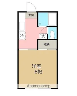 レピュート新生【105号室】の間取り