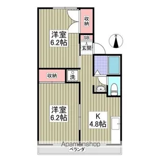 トロイメンドルフイプシロンB【201号室】の間取り