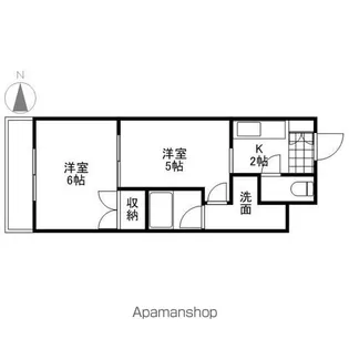 ノーブル平和大通り【302号室号室】の間取り