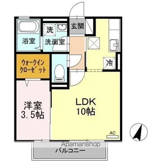 ボン・ヴォヤージュⅡ【1階】の間取り