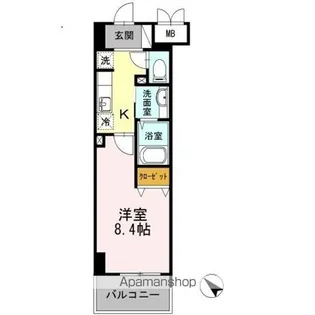 YamazakiSekiyuBLD【6階】の間取り