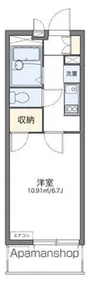 レオパレスカルム大津【103号室】の間取り