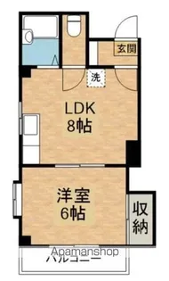 パルビル【402号室】の間取り