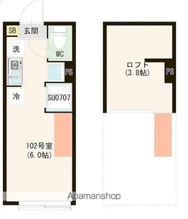 STELLA【102号室号室】の間取り