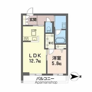 ミモザ【1階】の間取り