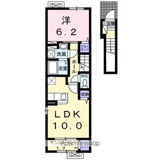 ビエント紫風Ⅷ【2階】の間取り