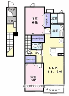 パークサイド A【2階】の間取り