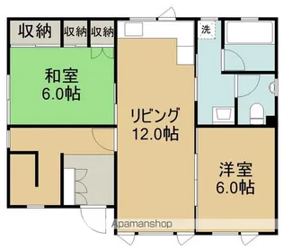 コーポくとう【2階号室】の間取り