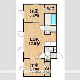CONAN住吉【1階】の間取り