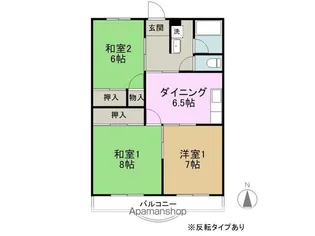 南原ハイツ【105号室】の間取り