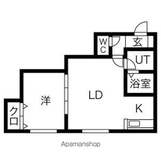 ノーマルヒル菊水 B棟【3階】の間取り