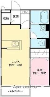 アムール【203号室号室】の間取り