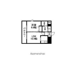 CASSIA博多イースト【210号室】の間取り