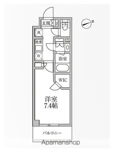 レジディア新御徒町Ⅱ【4階】の間取り