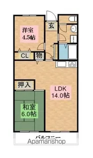 トークストリートアソガワ【5階】の間取り