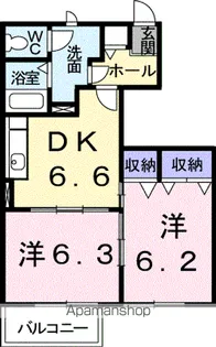 ブルックハイツⅤ【1階】の間取り