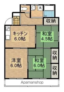 奥野ビル【4階】の間取り