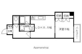 メゾン・トアン【6階】の間取り