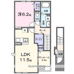 ファミリアーレ【2階】の間取り