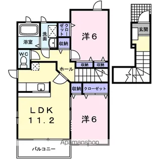 グランヒルA【2階】の間取り