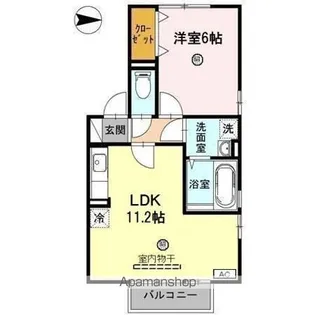 セジュール・グラシア【2階】の間取り