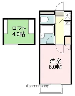 サンライズハッコウ小松島【1階】の間取り