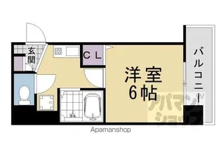 エステムコート京都烏丸【703号室】の間取り