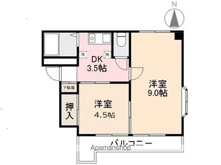ウィズ番町【303号室】の間取り