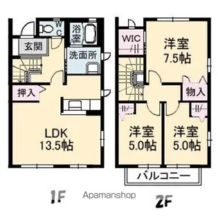 モンテベルデA棟【1階】の間取り