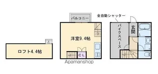 ギャラリークラッセ次郎丸【1階】の間取り