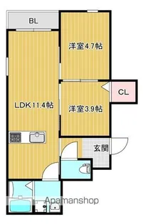 CHRONO桜並木(クロノ桜並木)【3階】の間取り