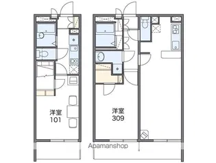 レオパレスHAPPINESSⅤ【2階】の間取り
