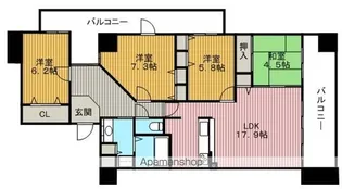 ヴェルジコリーナ【2階】の間取り