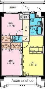ヴィブァン大橋【207号室】の間取り