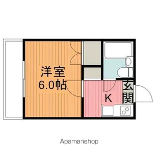 リバーサイドイン鶴美【202号室】の間取り