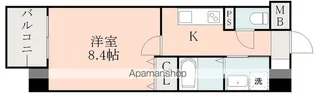 COLAS MIFUNE EAST【6階】の間取り