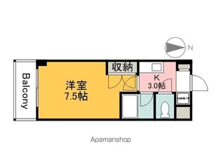 VILLA大芝【802号室】の間取り