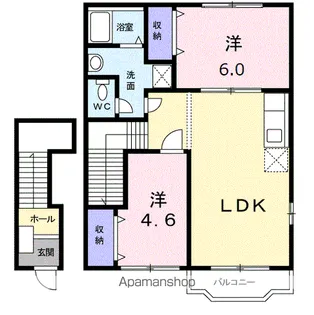 ヴィオレッテT・UーD【2階】の間取り